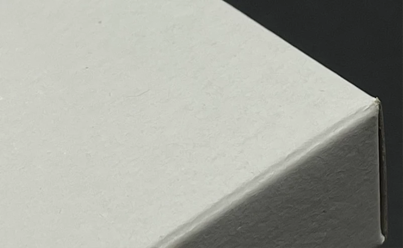 White cardboard recycling