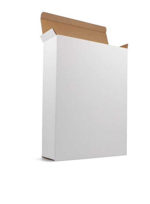 Slipcase with opposing lid flaps