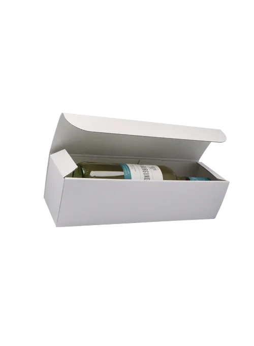 Corrugated cardboard wine cartons lying flat